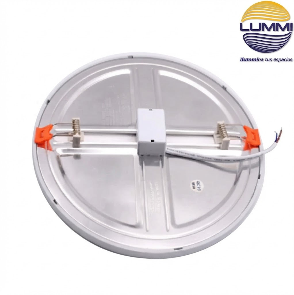 Plafón LED Circular Empotrable 15W Luz de Día Ajustable - LUMMI