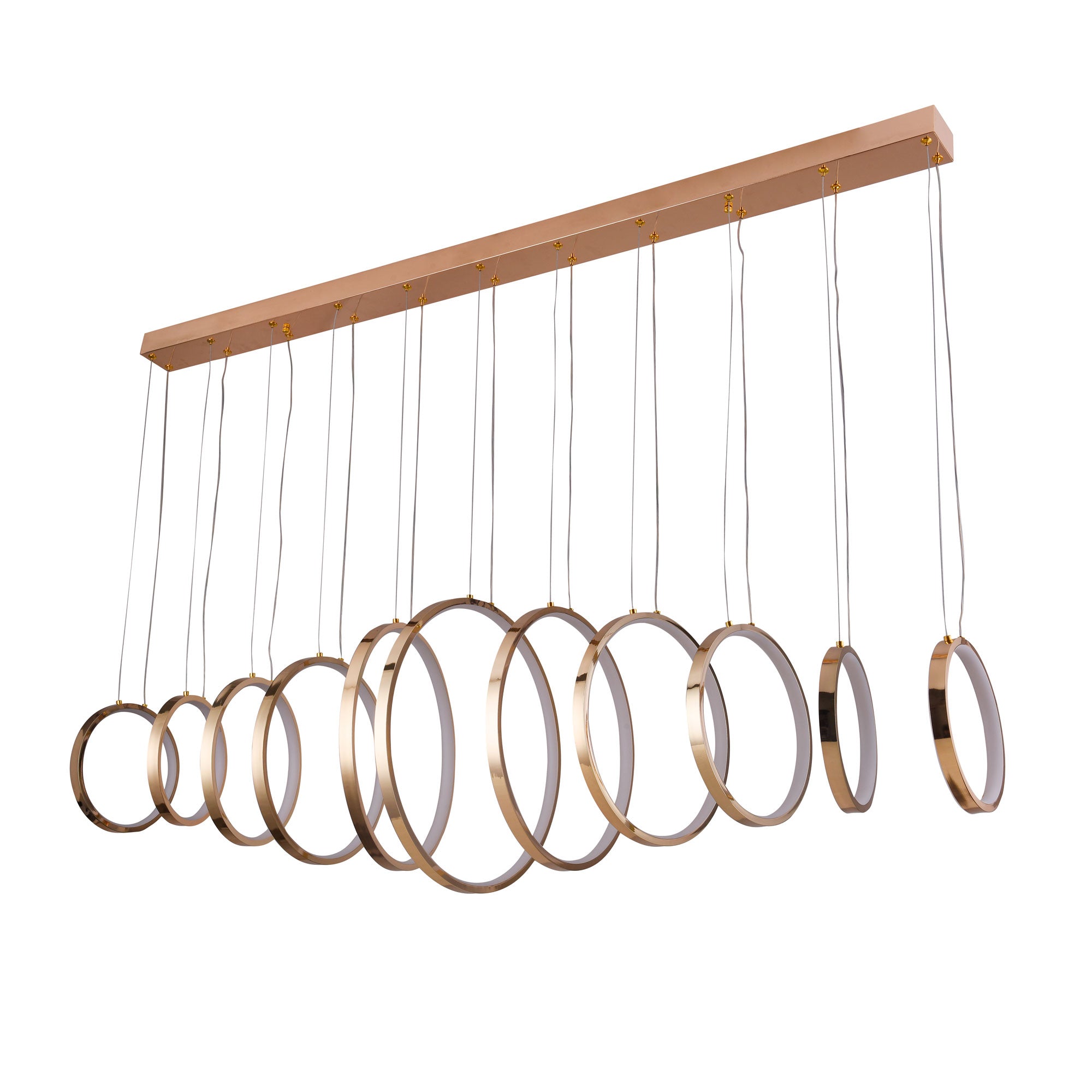 Lámpara Colgante LED Dorado Grecia 3 Tonos Control – Luxica