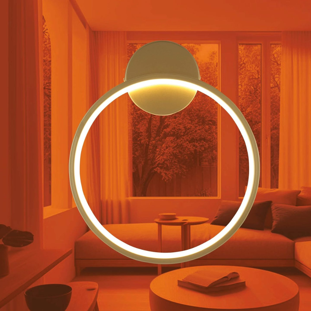 LUMINARIA PARED CIRCULAR 19W 4100K ORO ONIS 2G