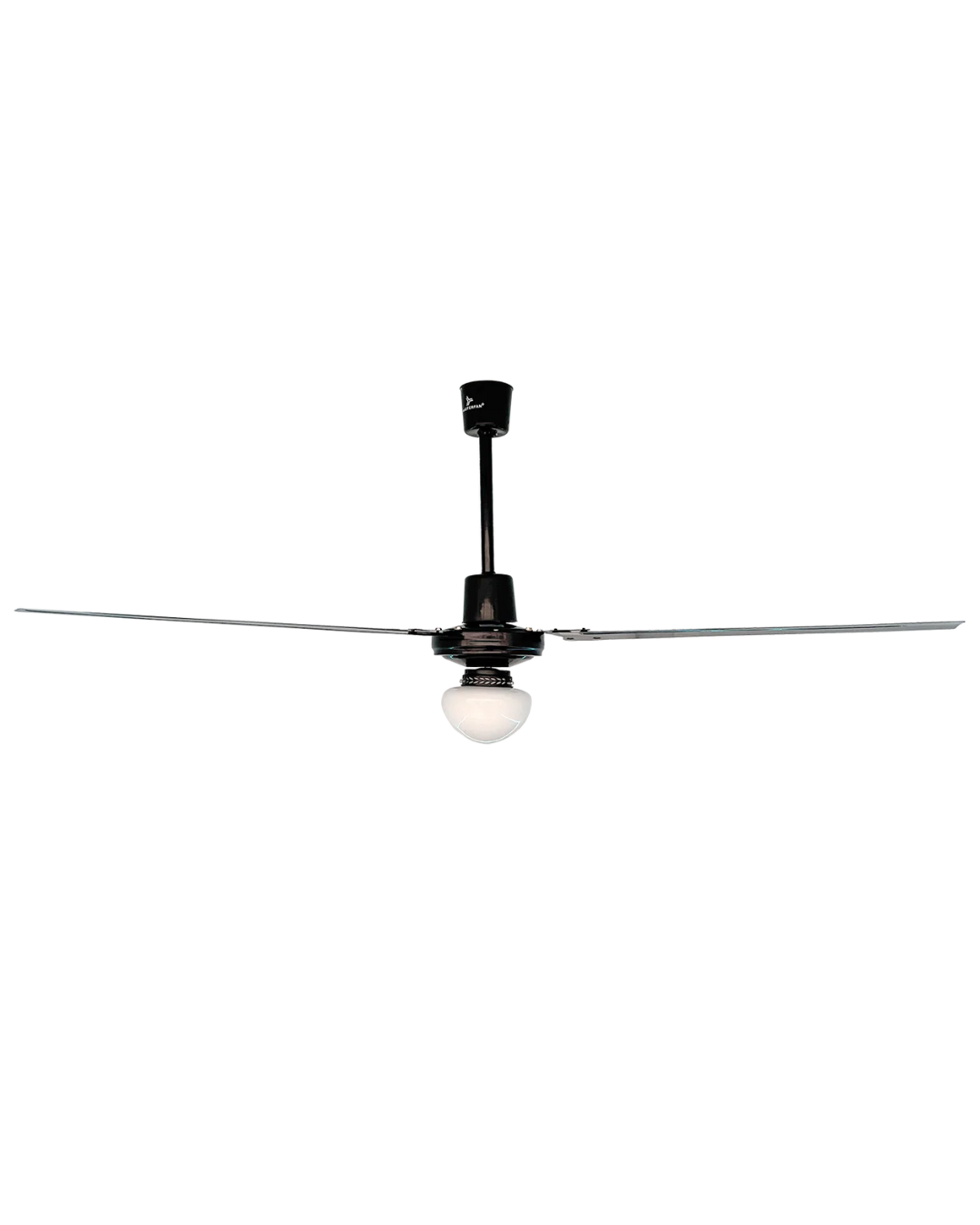 Ventilador de Techo Icarus 56" 3 Aspas con Luz Base E26 5 Velocidades 75W Negro - MASTERFAN