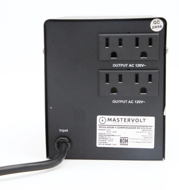 Regulador de Voltaje Mastervolt Arka Black 1500W Negro - MASTERFAN