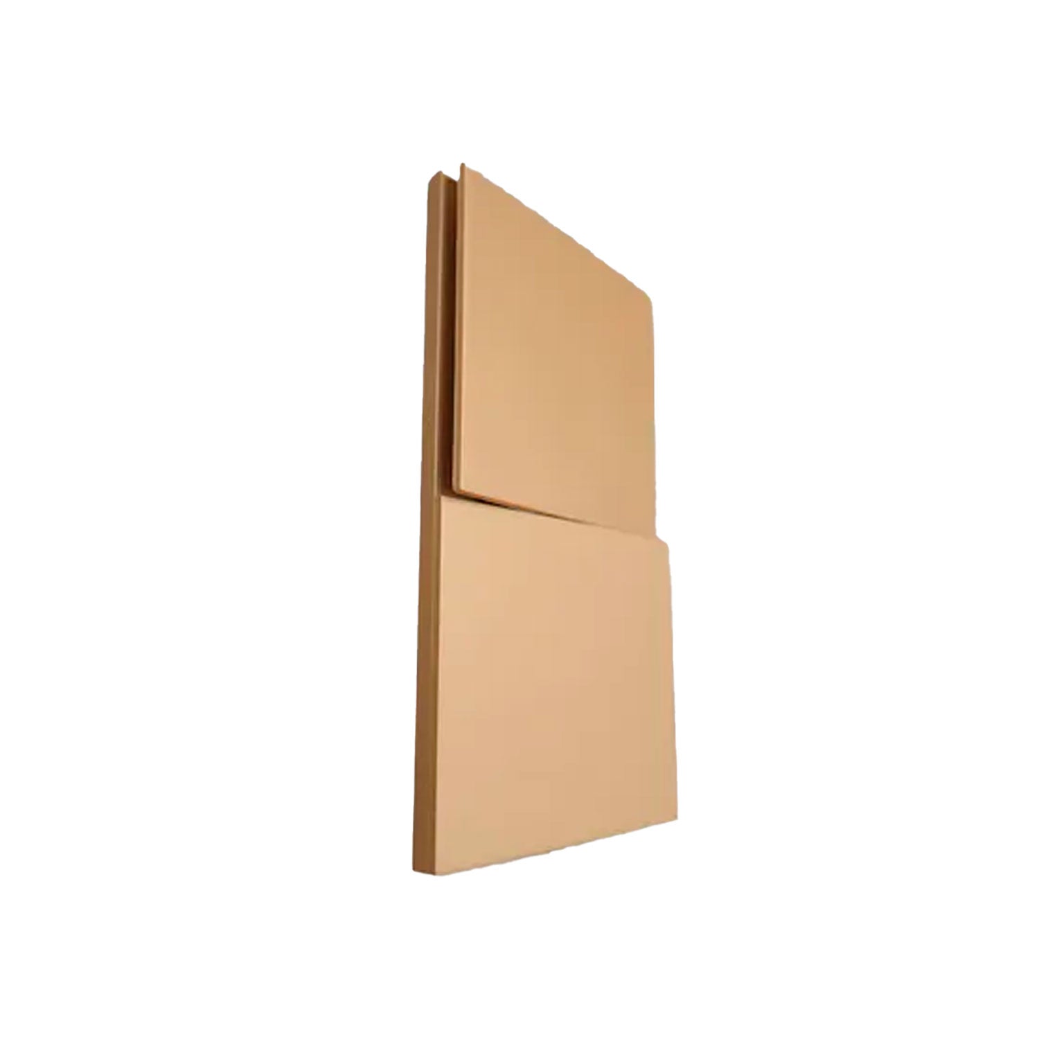 Placa Apagador Luxury APL-502, 2 Interruptores, 3 Vías  127 a 250V~ 50-60Hz, 15A  IP20  75x118mm, Acabado Oro - ARTLITE