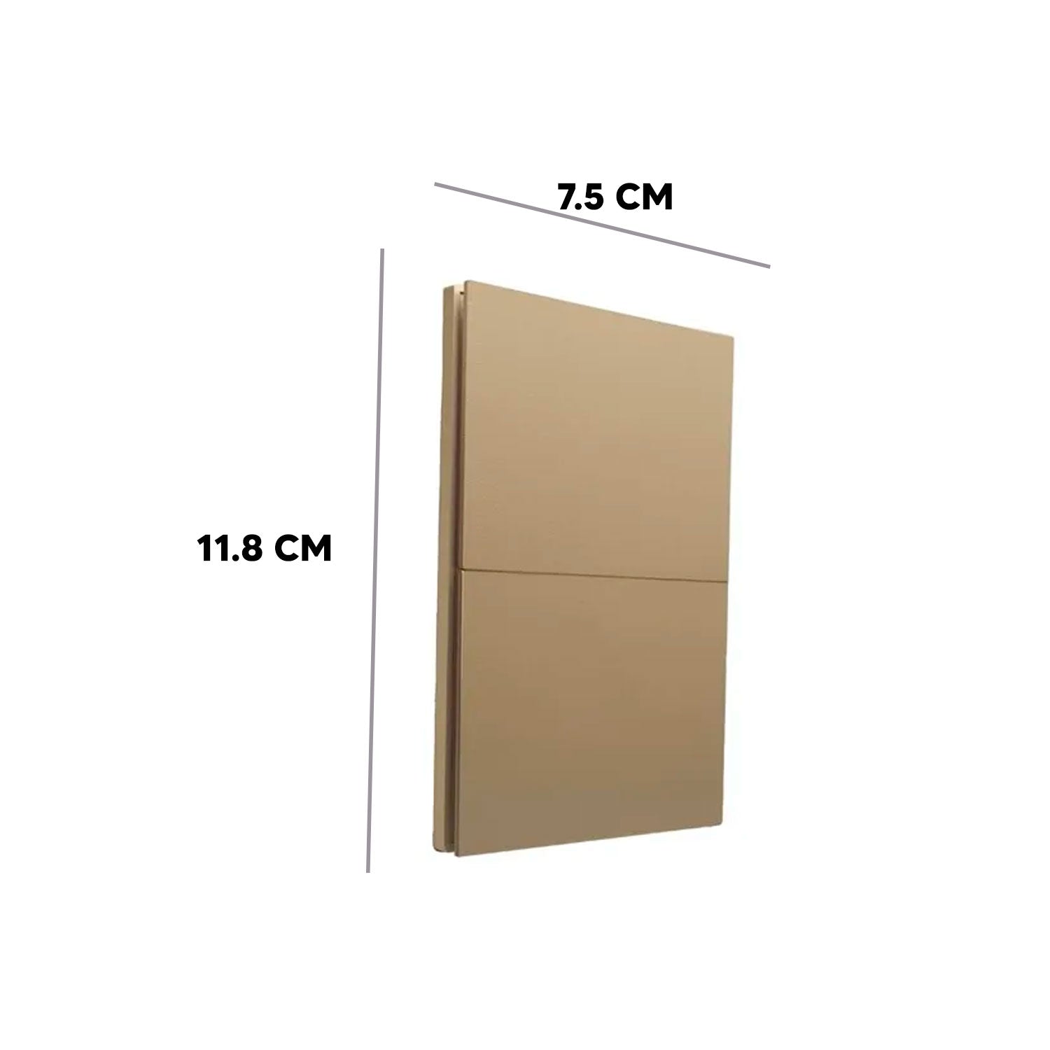 Placa Apagador Luxury APL-502, 2 Interruptores, 3 Vías  127 a 250V~ 50-60Hz, 15A  IP20  75x118mm, Acabado Oro - ARTLITE