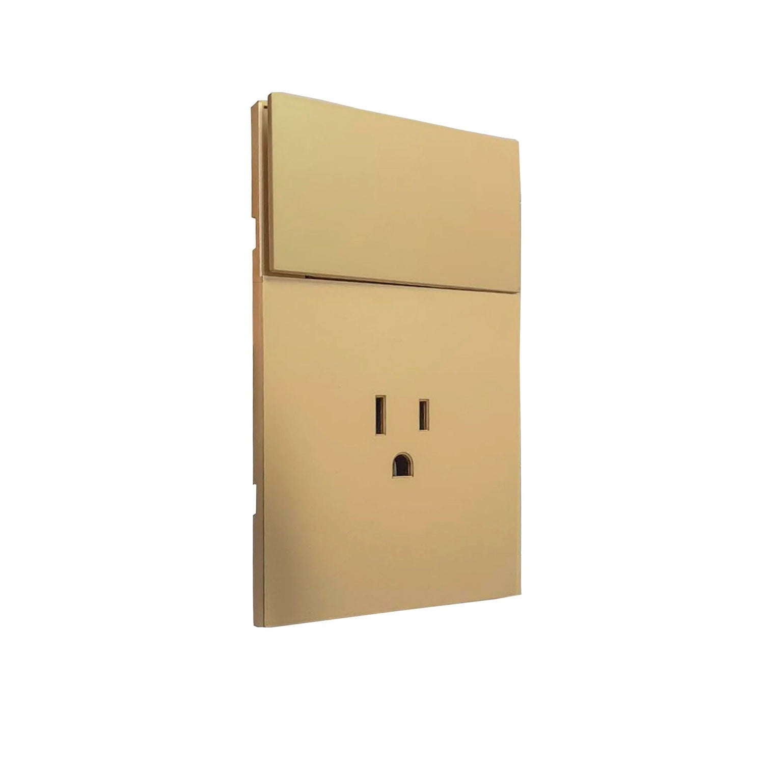 Placa Luxury APL-505 de Contacto Apagador 3 Vías APL-505 Oro Skin Feel  90-260V  15A  IP20  75x118mm - ARTLITE