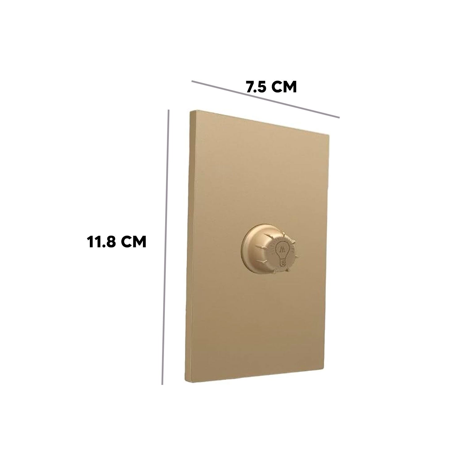 Placa Contacto Atenuador APL-511 Luxury Oro: 100-127V~  50-60 Hz  IP20  0.78A  75x118mm - ARTLITE
