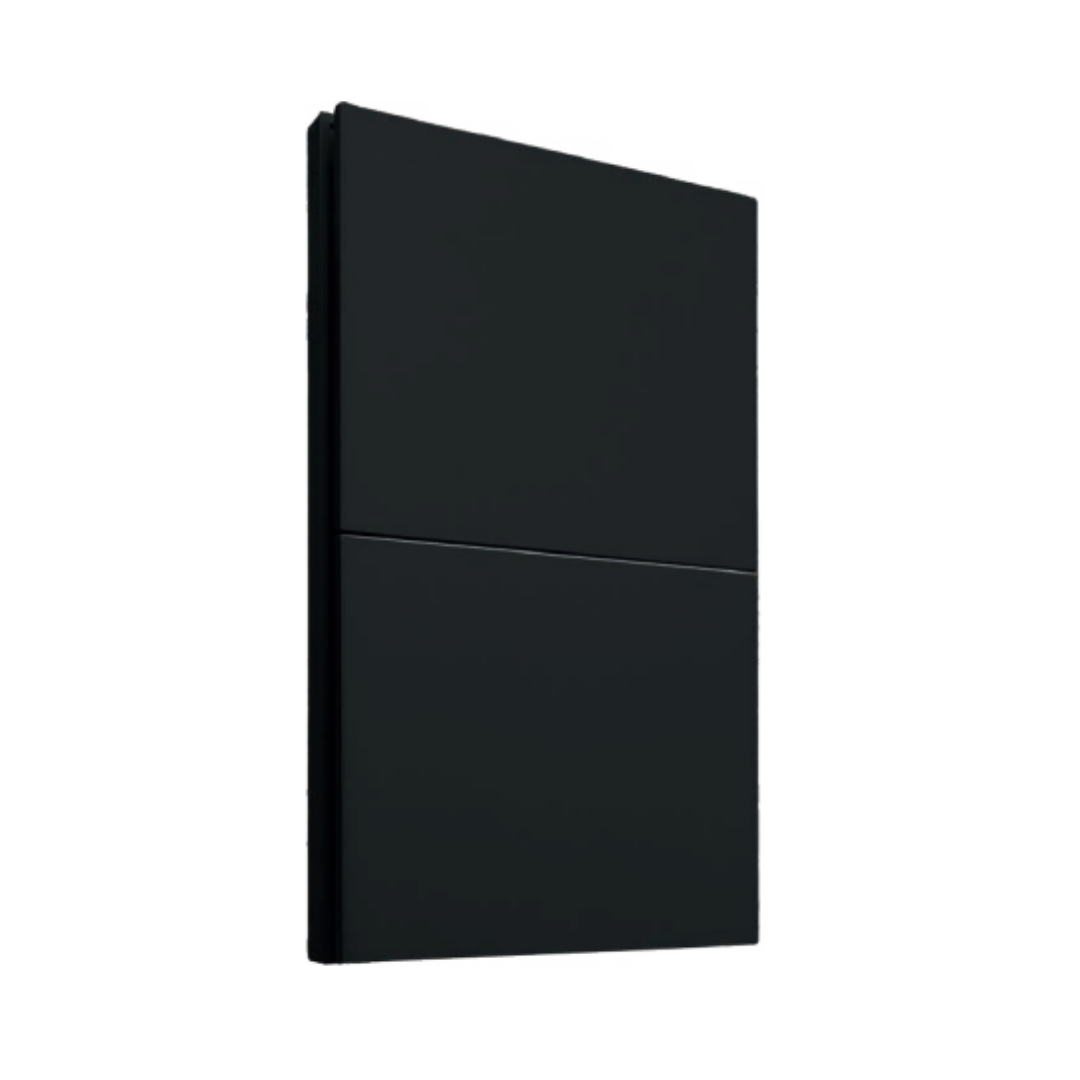 Placa Luxury APL-602 con 2 Interruptores de 3 Vías  Color Negro Skin Feel  127–250v 15a Diseño Elegante y Ultrasuave Para Interiores- Luxury Artlite