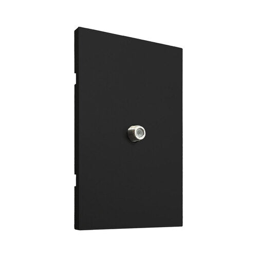 Placa Coaxial para TV APL-610 7.5x11.8 cm Negro  - ARTLITE LUXUR