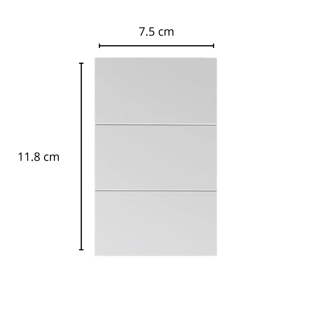 Placa Luxury APL-703 con 3 Interruptores de 3 Vías  Color Blanco Skin Feel  127–250V 15A  Diseño Funcional y Estético – LUXURY ARTLITE