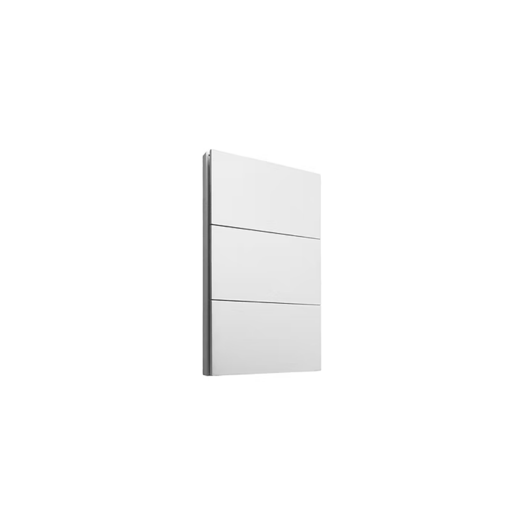 Placa Luxury APL-703 con 3 Interruptores de 3 Vías | Color Blanco Skin Feel | 127–250V 15A | Diseño Funcional y Estético – LUXURY ARTLITE