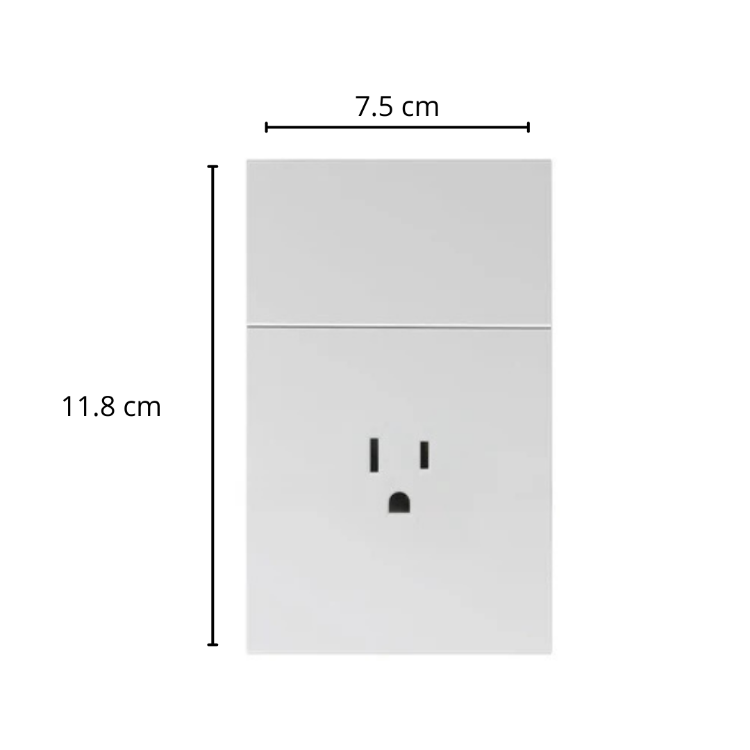 Placa Luxury APL-705 de ARTLITE  Apagador 3 Vías con Contacto Integrado  15A 127-250V~ Blanco Skin Feel - LUXURY ARTLITE