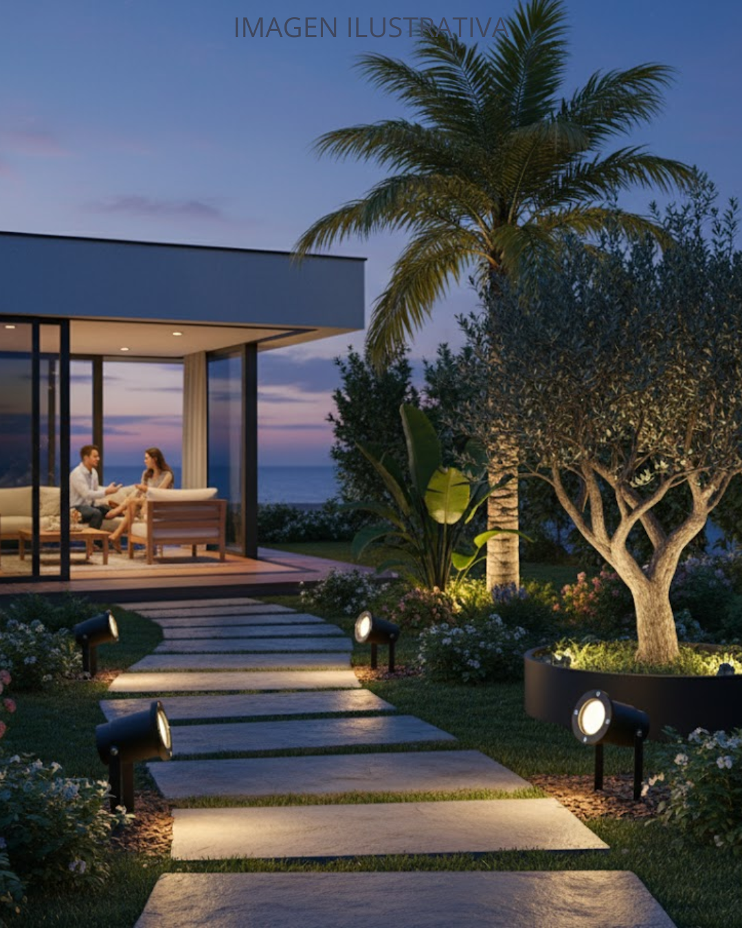 Luminaria de Jardín Negra con Base GU10 para Exterior IP65 - ARTLITE