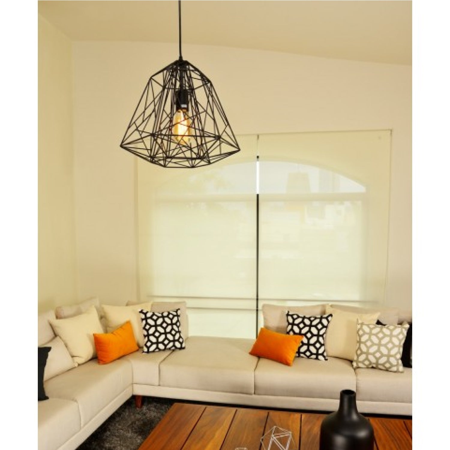 COLGANTE VINTAGE ACERO 40W 127V CALUX