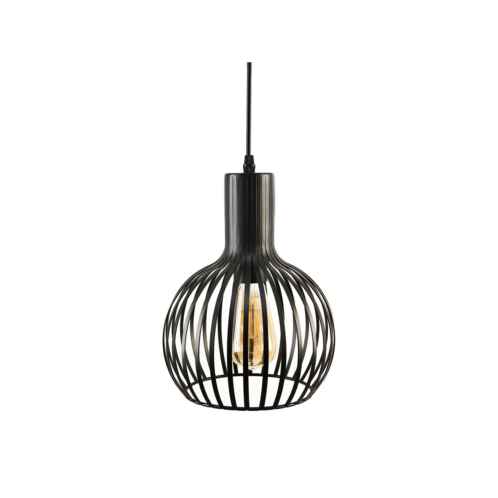 Lámpara Colgante E27 Negro – Calux