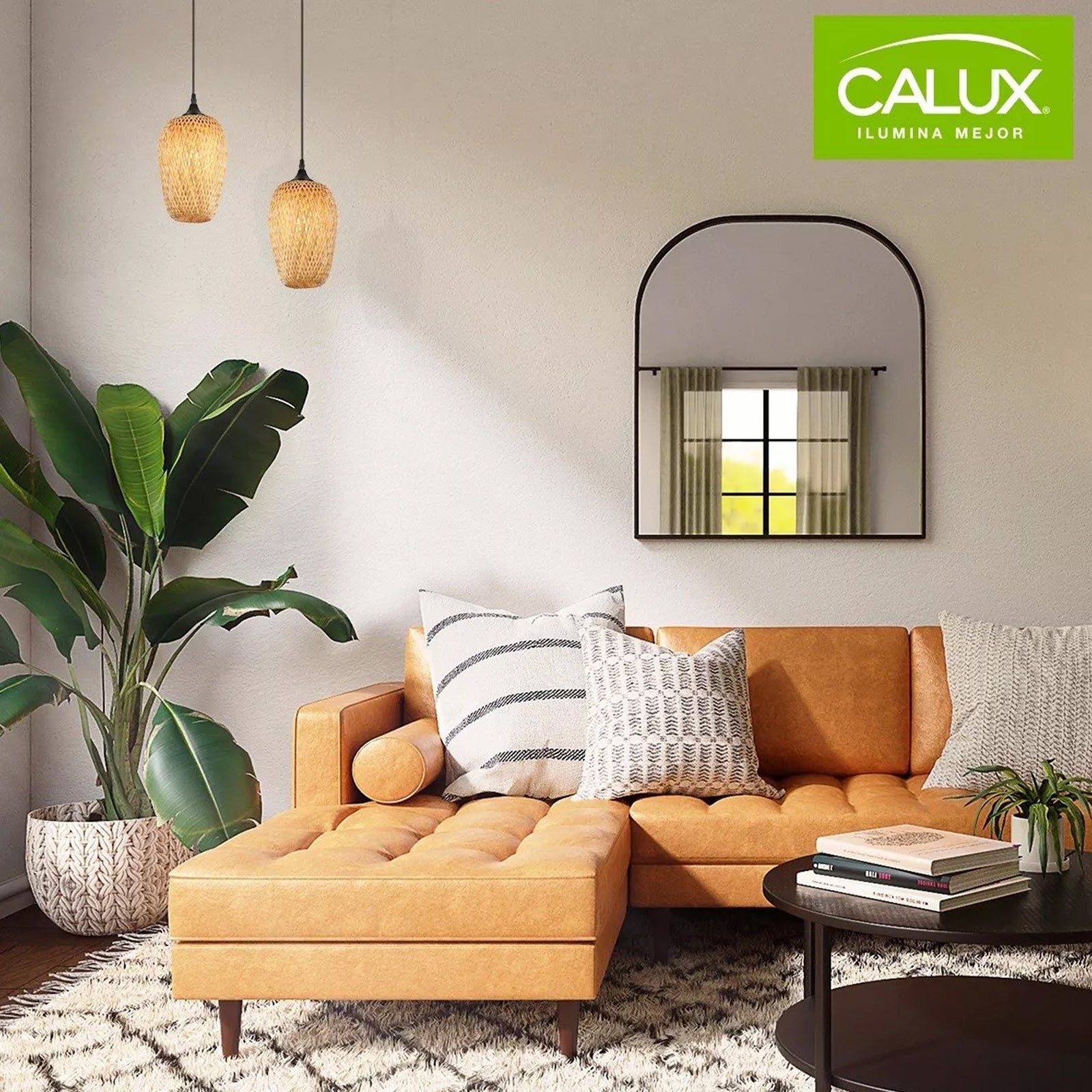 Lámpara Colgante C367/BMB Bambú - Calux