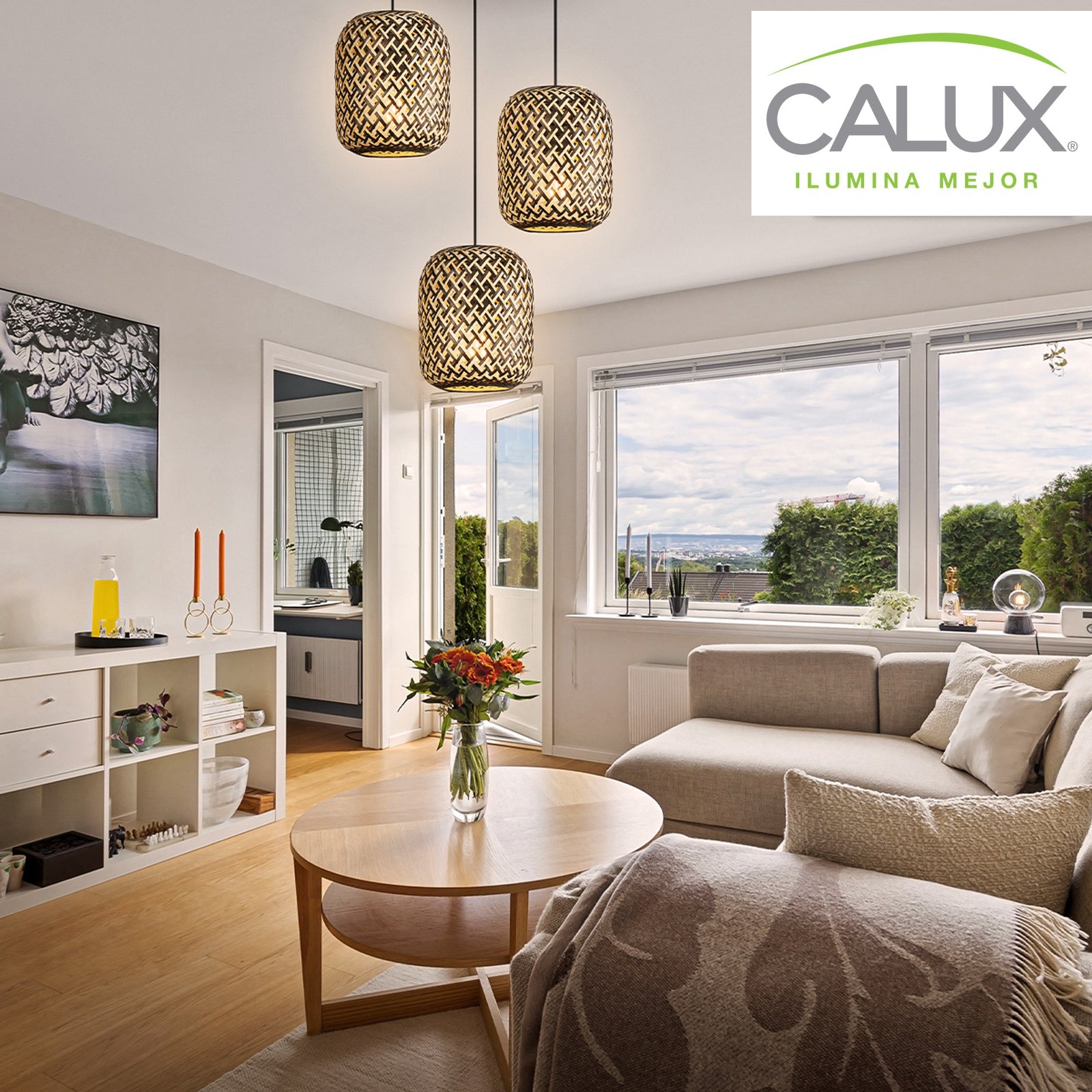 Lámpara de Techo 3 Luces C834-3/BMB – Calux