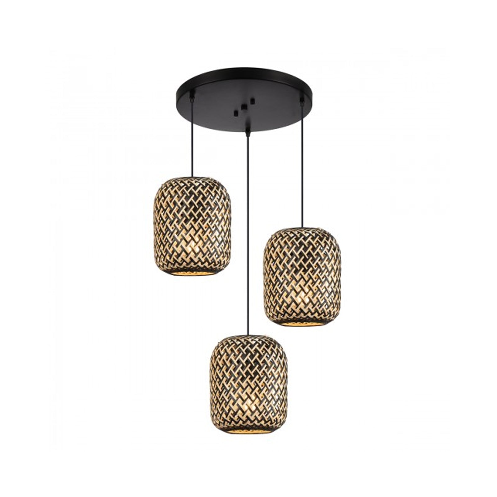 Lámpara de Techo 3 Luces C834-3/BMB – Calux