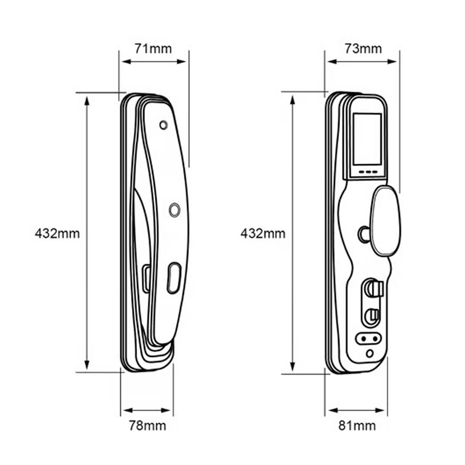 Video Cerradura para Puerta  5 Métodos de Apertura - Tecnolite