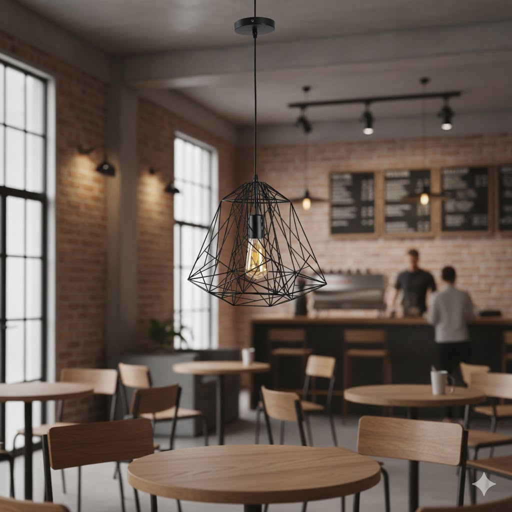 COLGANTE VINTAGE ACERO 40W 127V CALUX