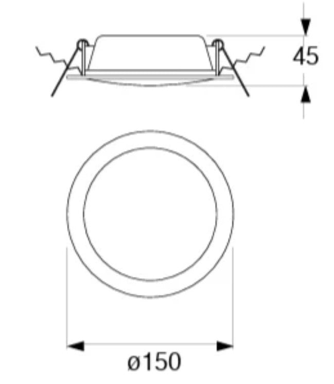 Lámpara LED Slim 12W 5" CCT Multitono Atenuable (Dimmeable) - ESTEVEZ