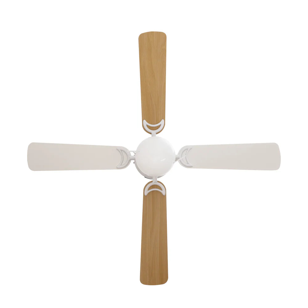 Ventilador de Techo Condesa 42” Blanco con Luz, 4 Aspas Reversibles Maple/Blanco – Masterfan