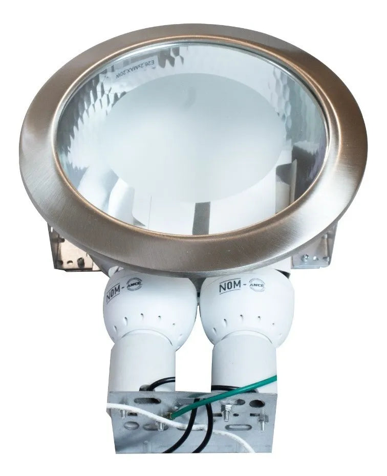Lámpara de Interior Empotrada 2 Luces E26 127V Satinada - Promo 2x1 – TECNOLITE
