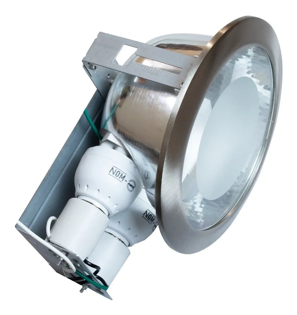 Lámpara de Interior Empotrada 2 Luces E26 127V Satinada - Promo 2x1 – TECNOLITE