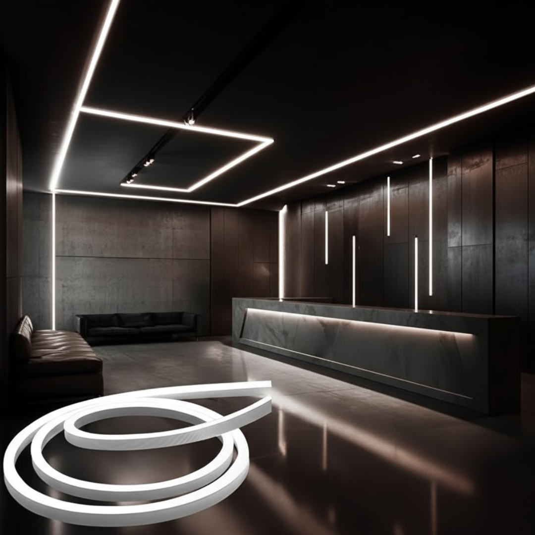 Manguera LED Neón Doble 25M 150W 127V 6500K Exterior IP65 Atenuable PVC – WINLED