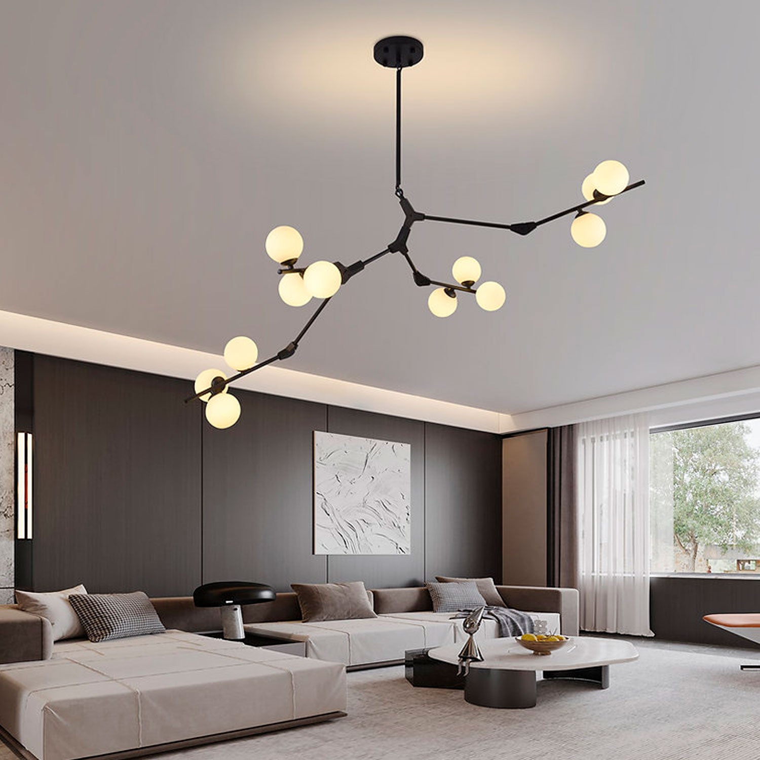 Lámpara Colgante Echo Negro – Luxica