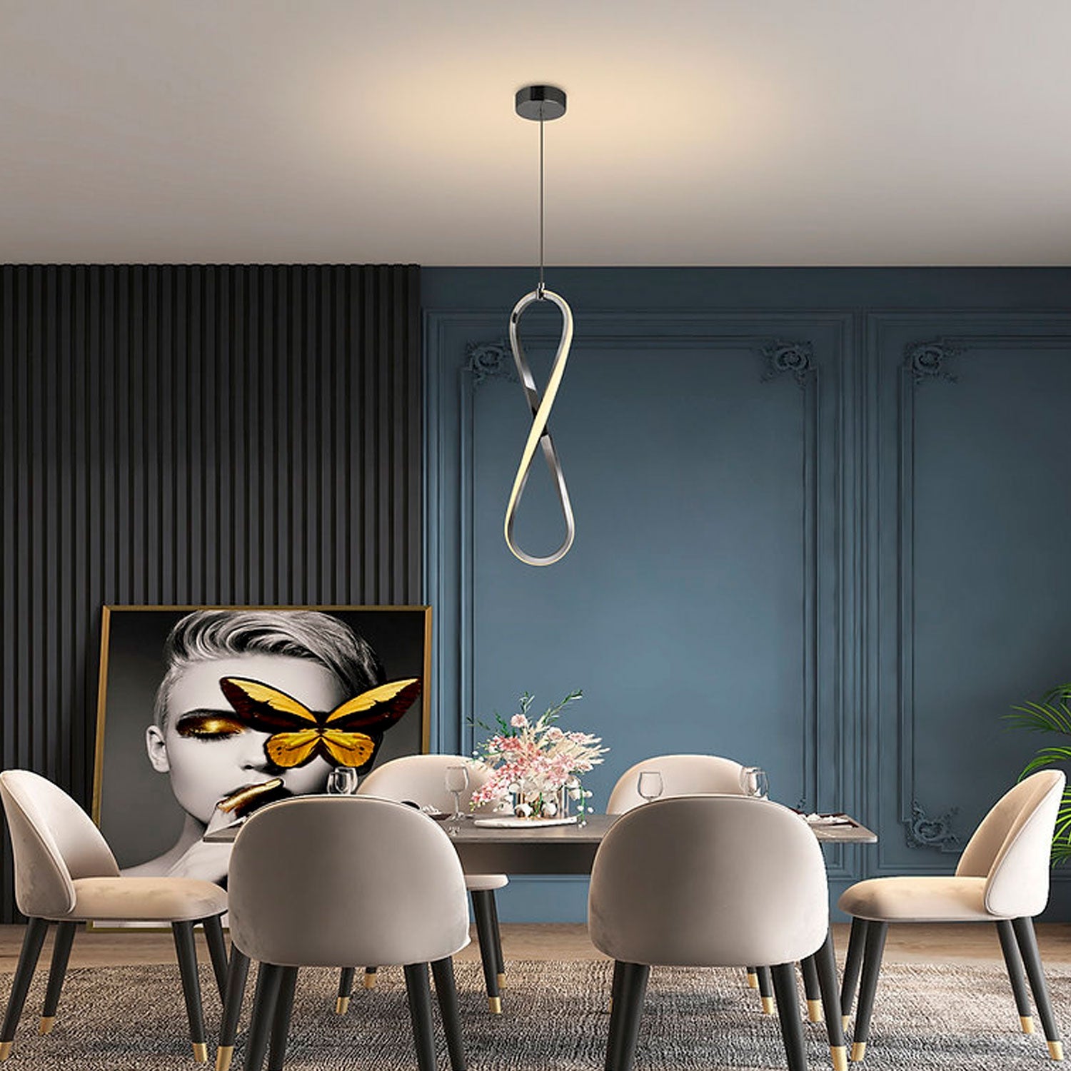 Lámpara Colgante Elemento Cromado – Luxica