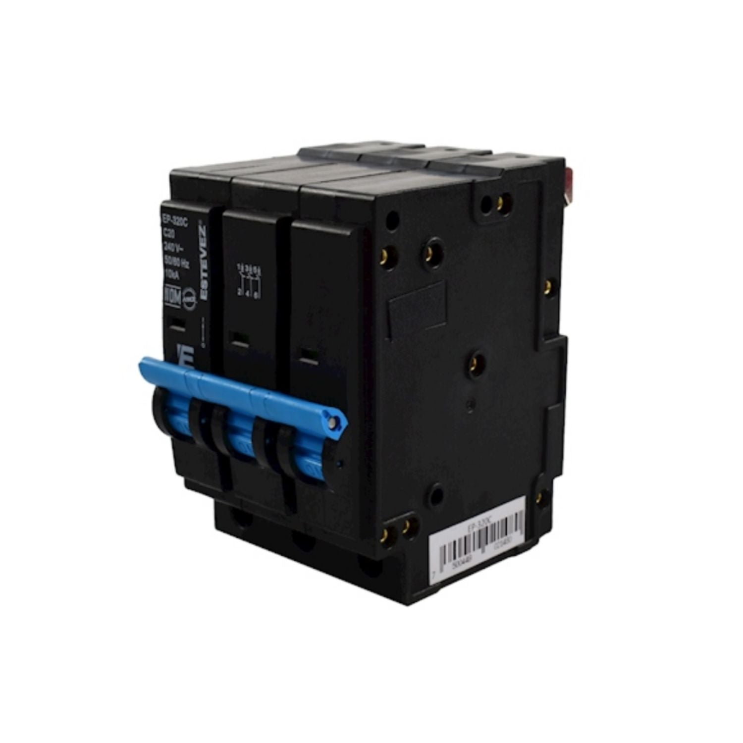 INTERRUPTOR TERMOMAGNETICO PLUG 3P 20A CURVA C ESTEVEZ