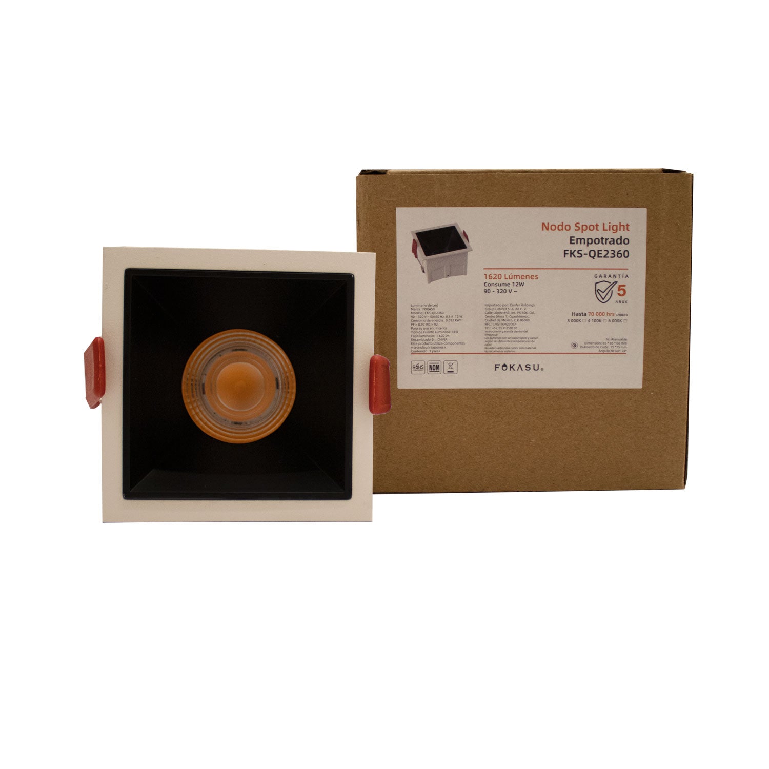 Spot Light LED 12W 6000K Alta Intensidad – Fokasu