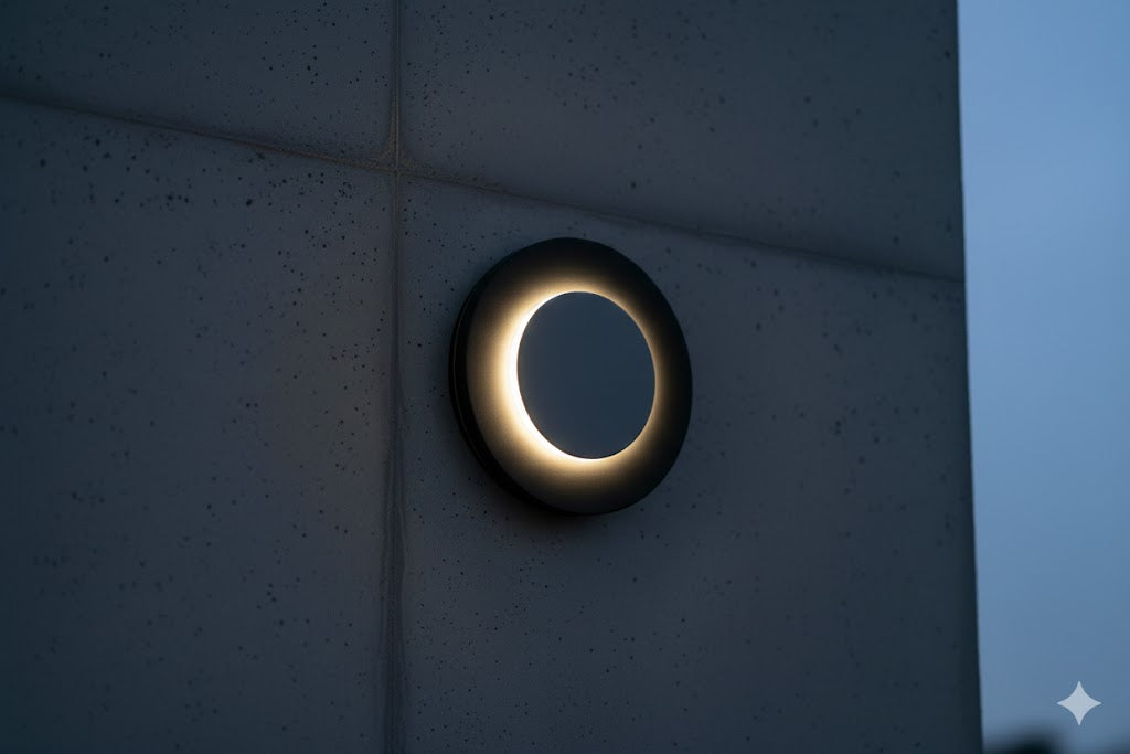 Luminaria LED de Pared 12W Exterior IP65 Negro CCT - ILUMILEDS