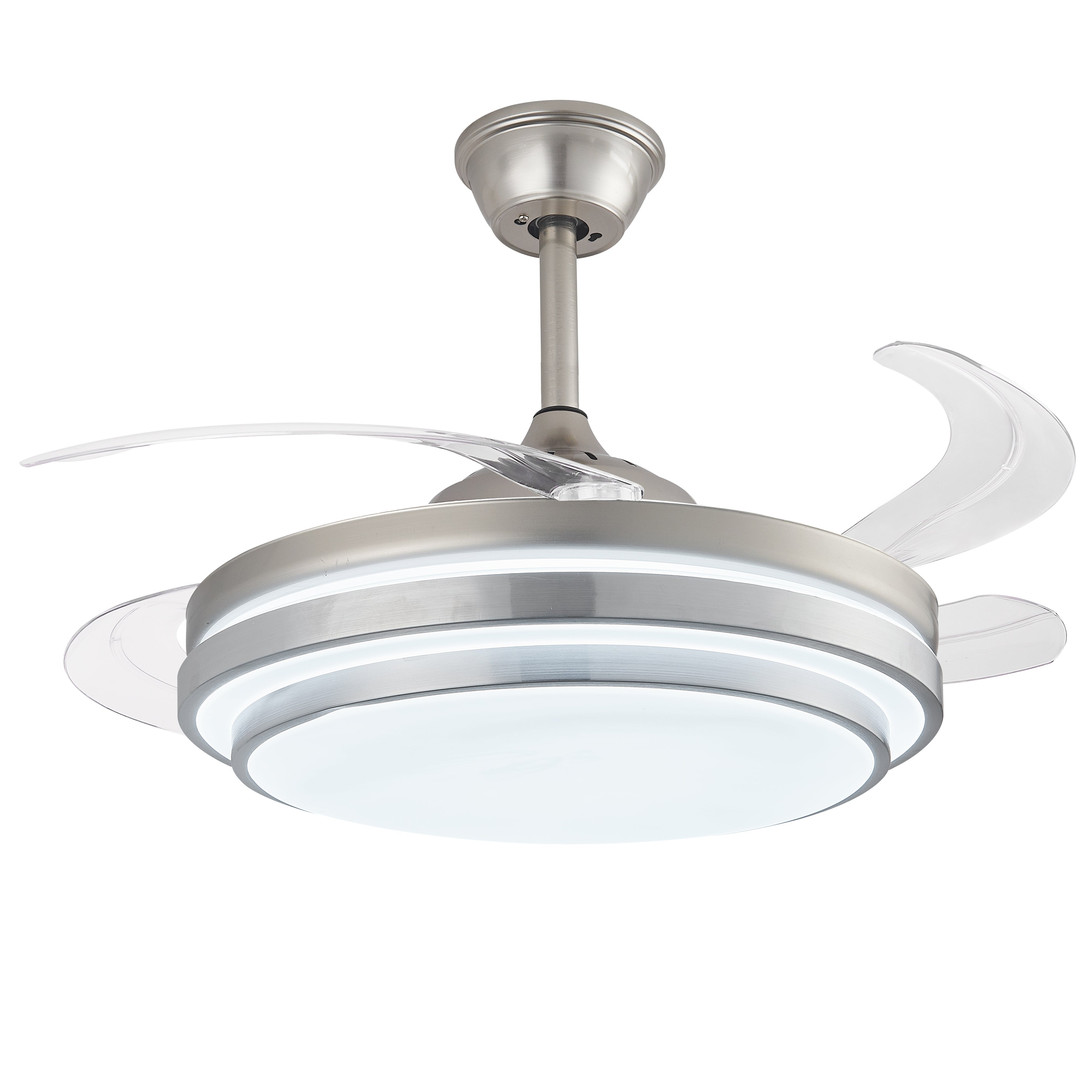 Ventilador de Techo Retráctil con Luz LED, Chromo Control Remoto, App y 6 Velocidades – LUXICA