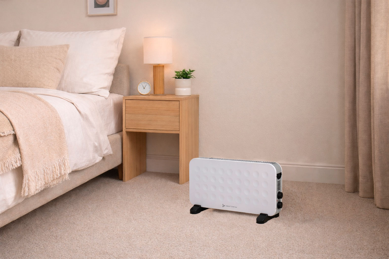 Calefactor Eléctrico Helios 1500W/127V: Confort y Calor Potente en 2 Niveles MASTERFAN