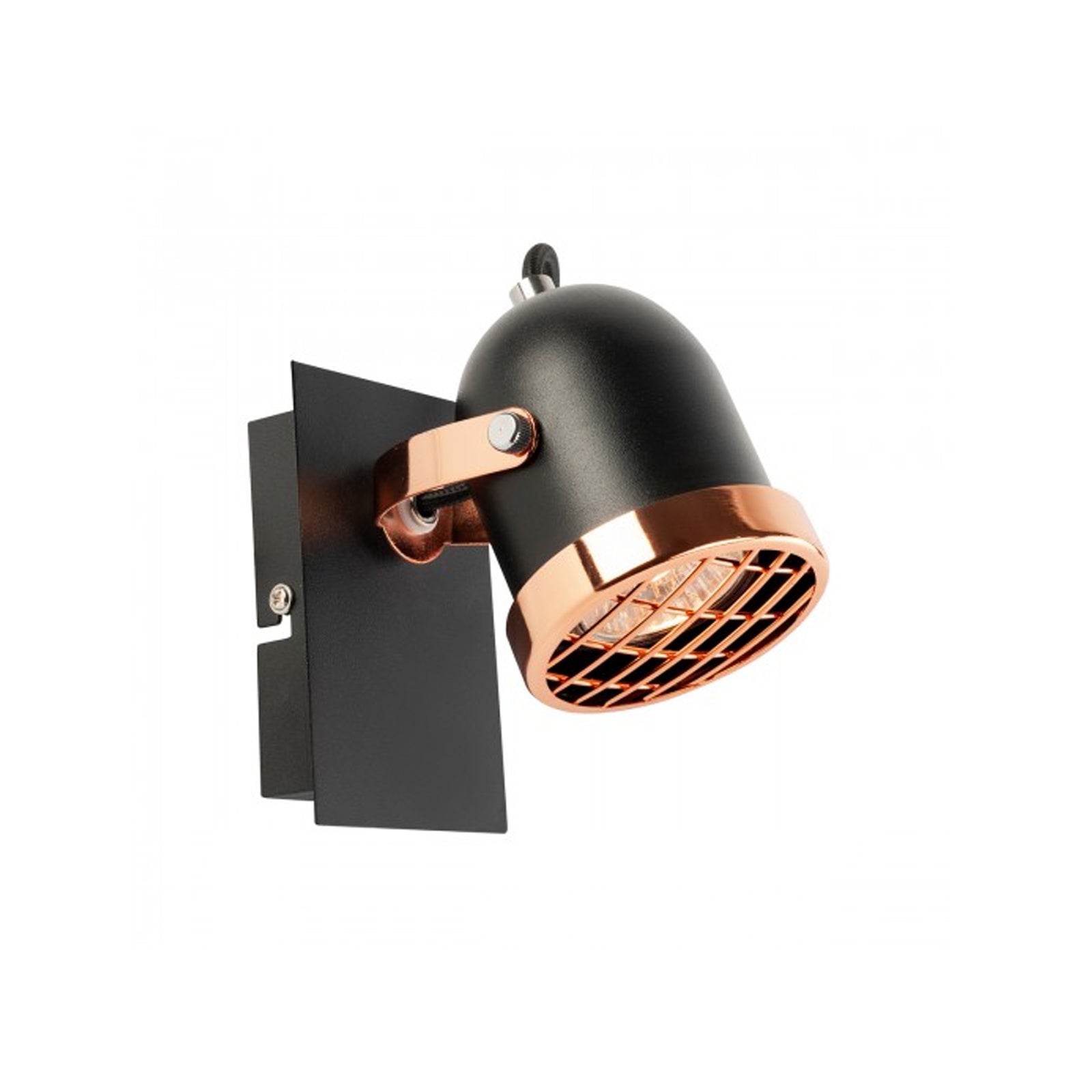 Lámpara Pared Negro/Cobre 35W 100V GU10 – Calux