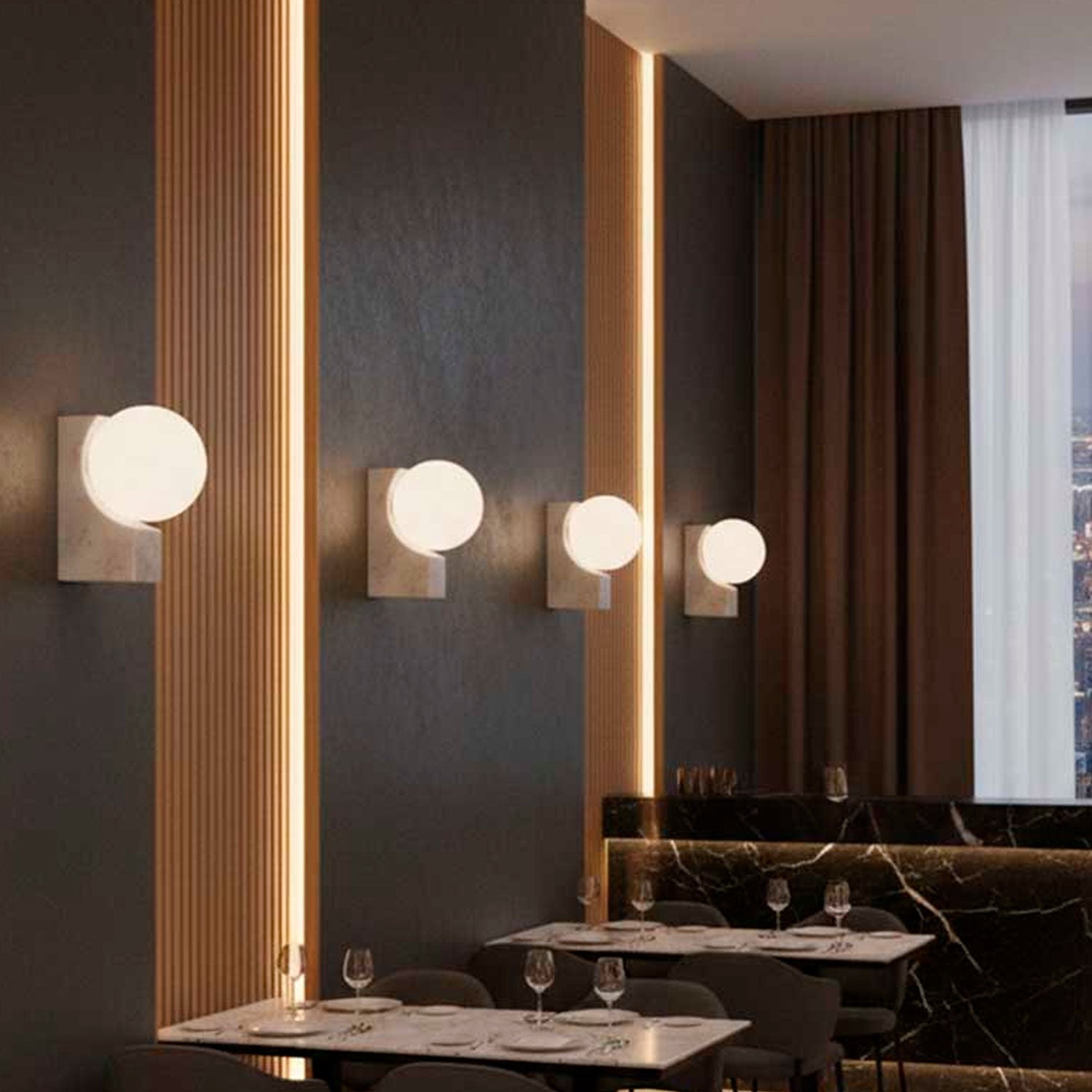 Luminaria de Pared Sobreponer G9 Travertino Beige IP54 – Diseño Elegante y Resistente - ILUMILEDS