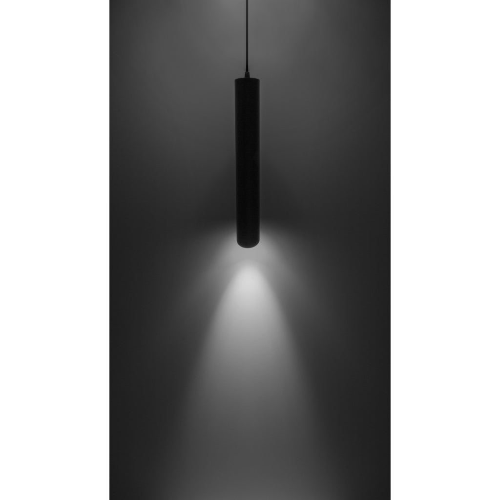 Lámpara Colgante Tubular Negro/Dorado 23cm – Ilumileds