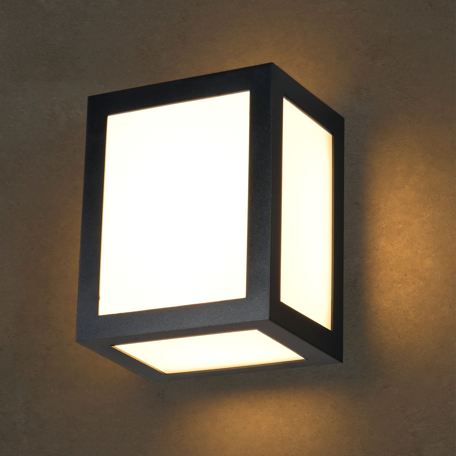 Lámpara de Pared Arbotante LED Cubo 13W 3000K 85-265V IP65 Negro - Ilumileds