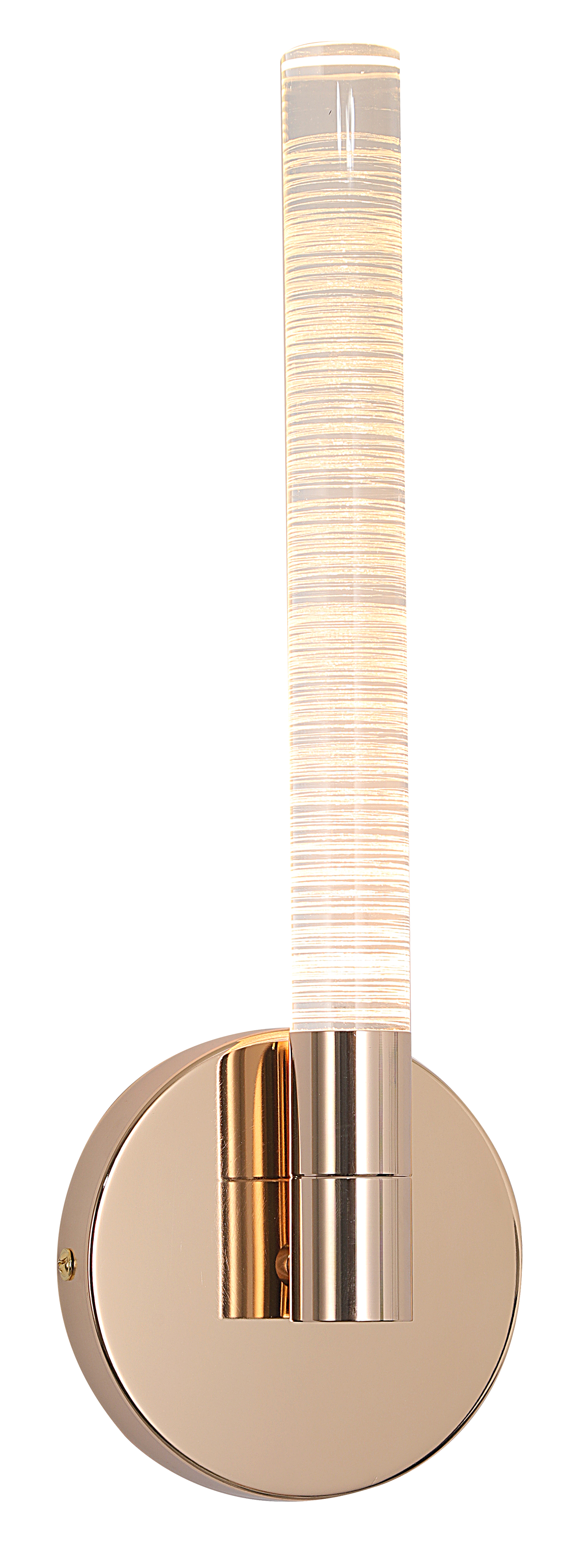 Lámpara de Pared LED en Oro con Detalles de Cristal: Elegancia Brillante 3W