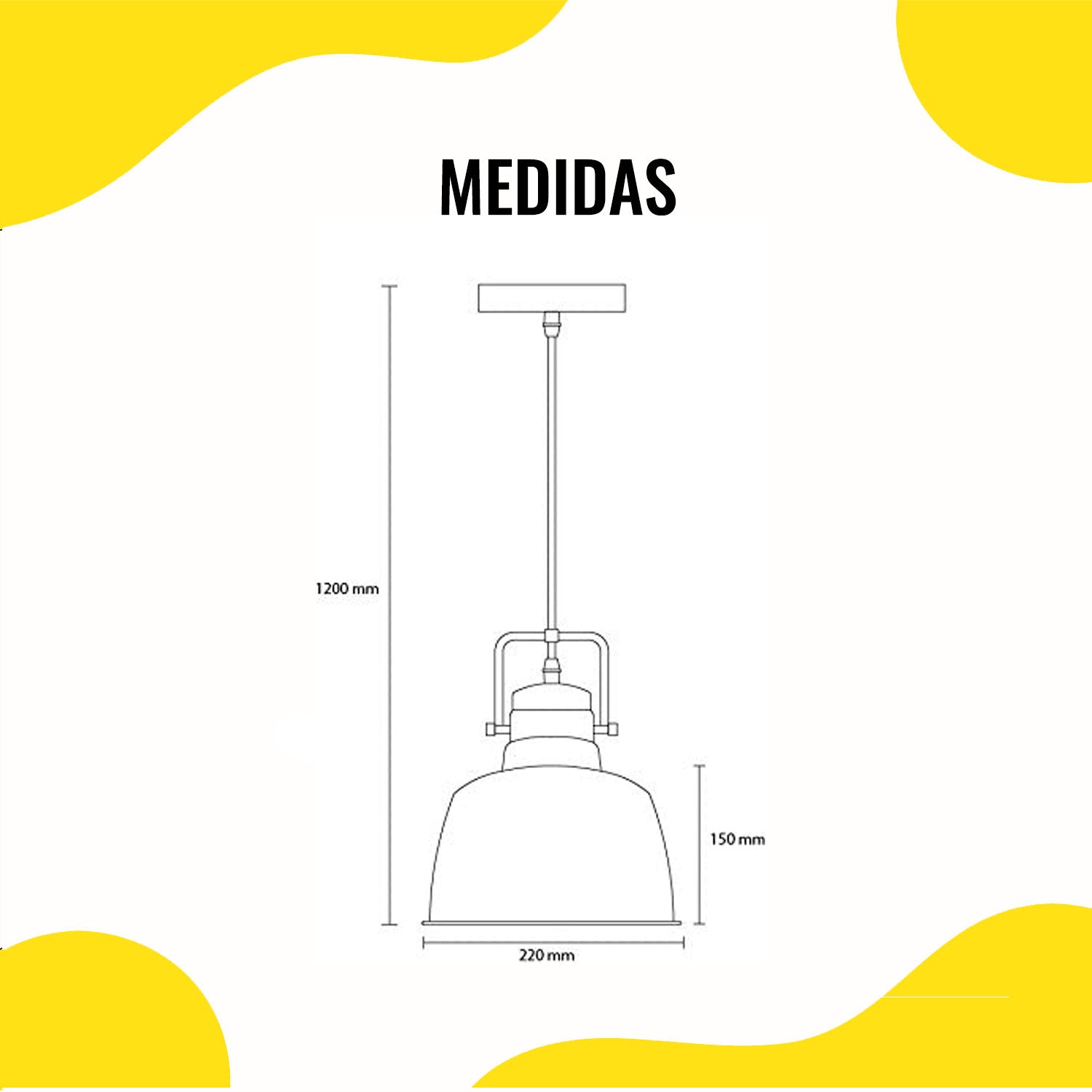 Lámpara Colgante Metal Negro/Cobre 1x60W Alhena - 2G