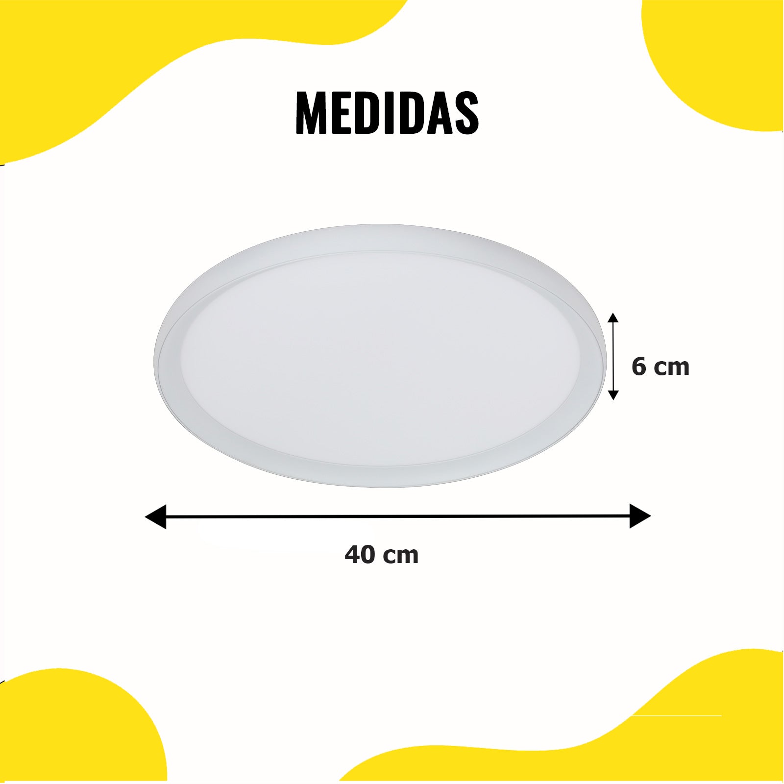 Lámpara LED Plafón Blanco 36W con Control y App – 2G