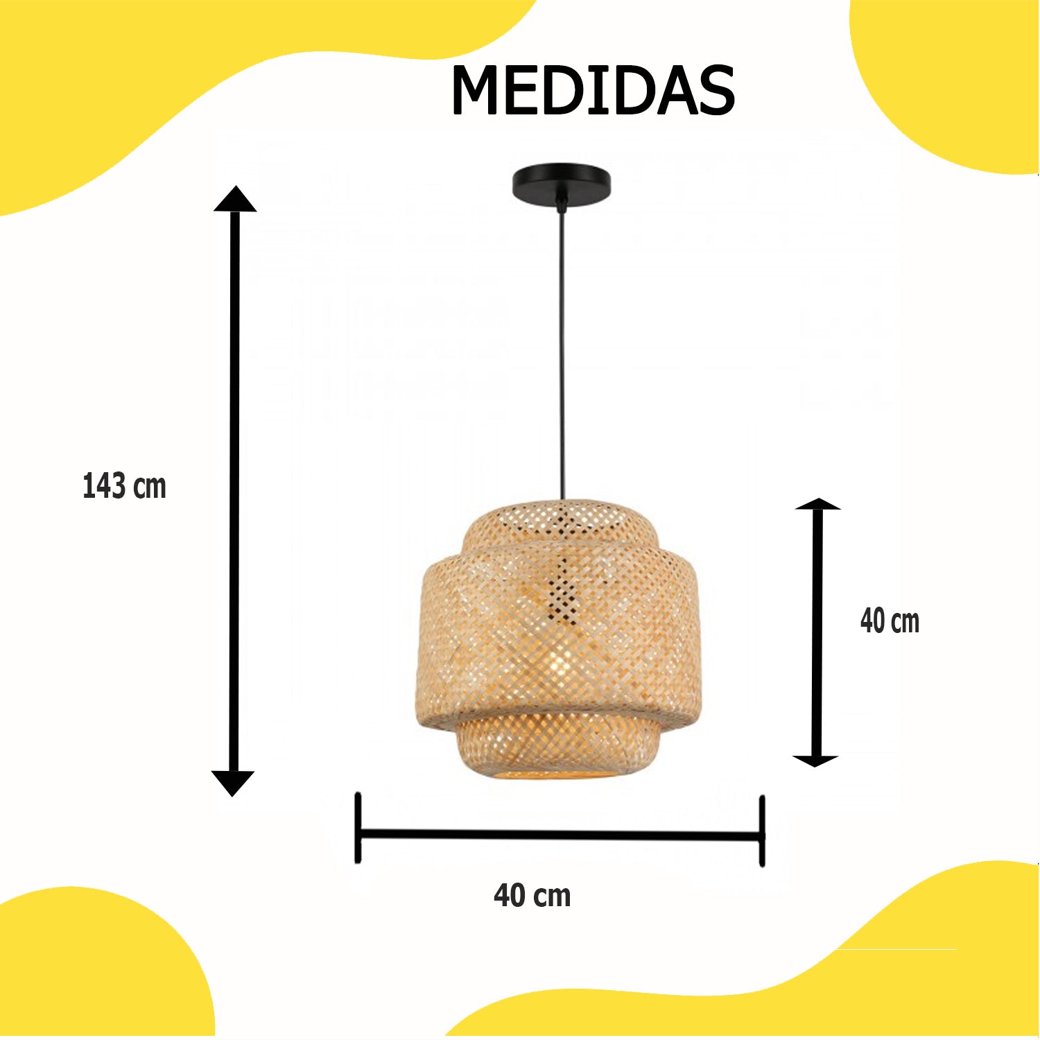 Lámpara Colgante C810/BMB Techo Base E27 Estilo Moderno – Calux