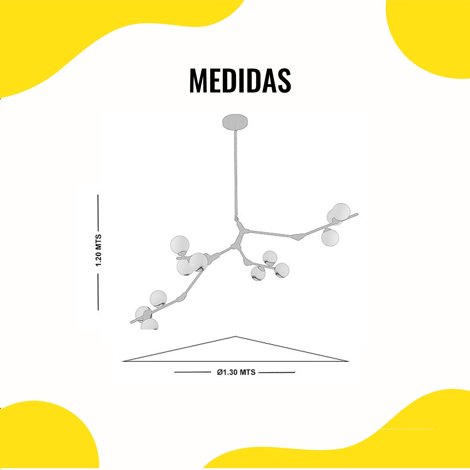 Lámpara Colgante Echo Negro – Luxica