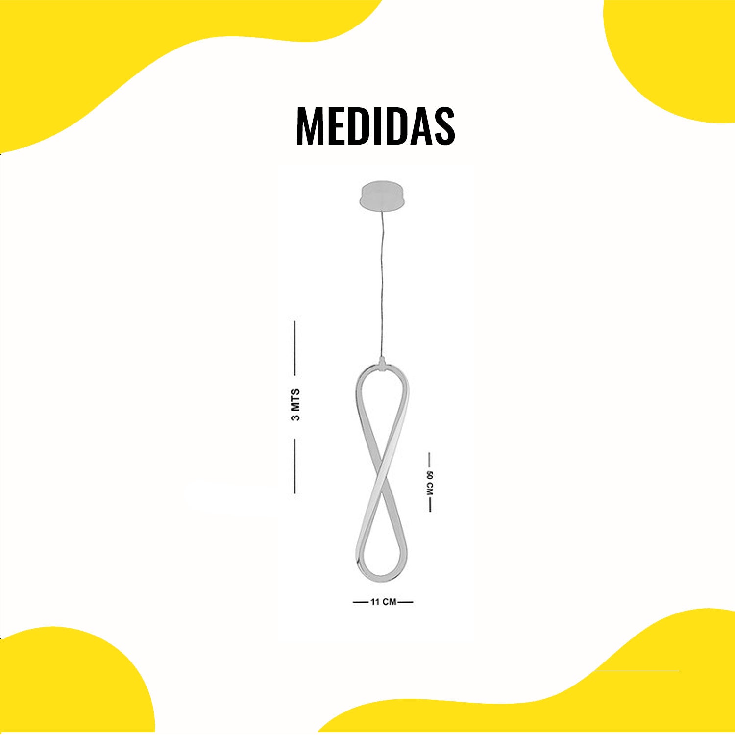 Lámpara Colgante Elemento Cromado – Luxica