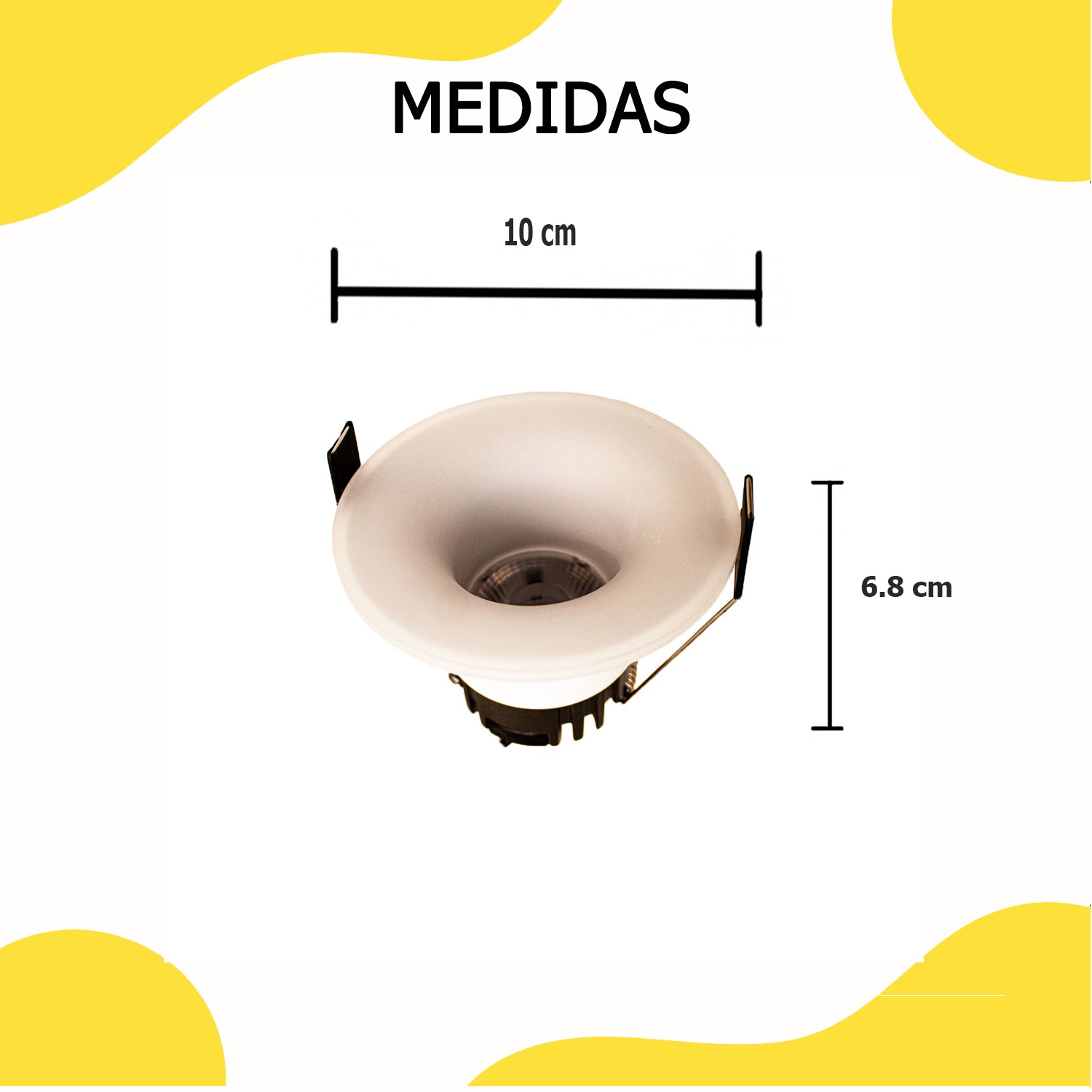 Apex Downlight Empotrado 7W 3000K - Fokasu