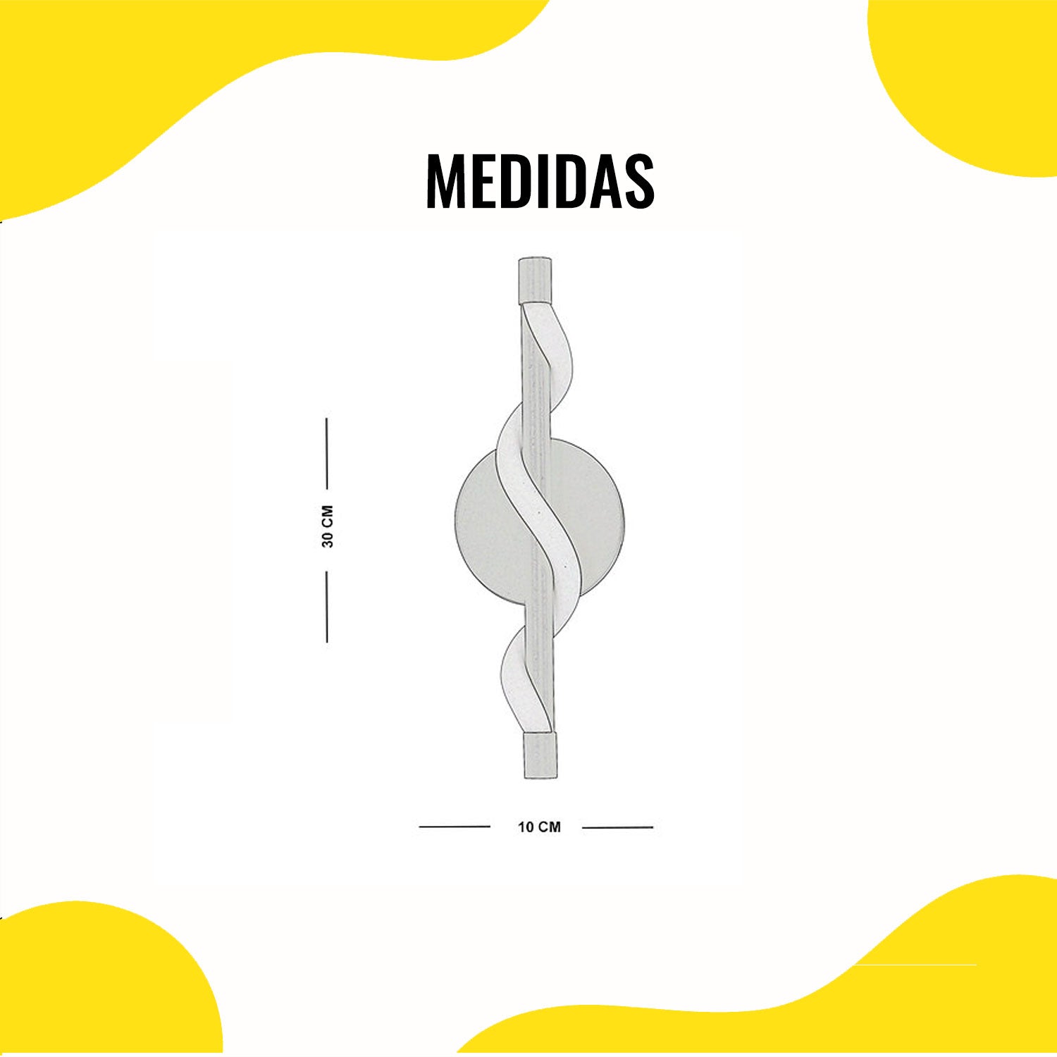 Lámpara de Pared Arbotante Negra 3 Tonos de Luz