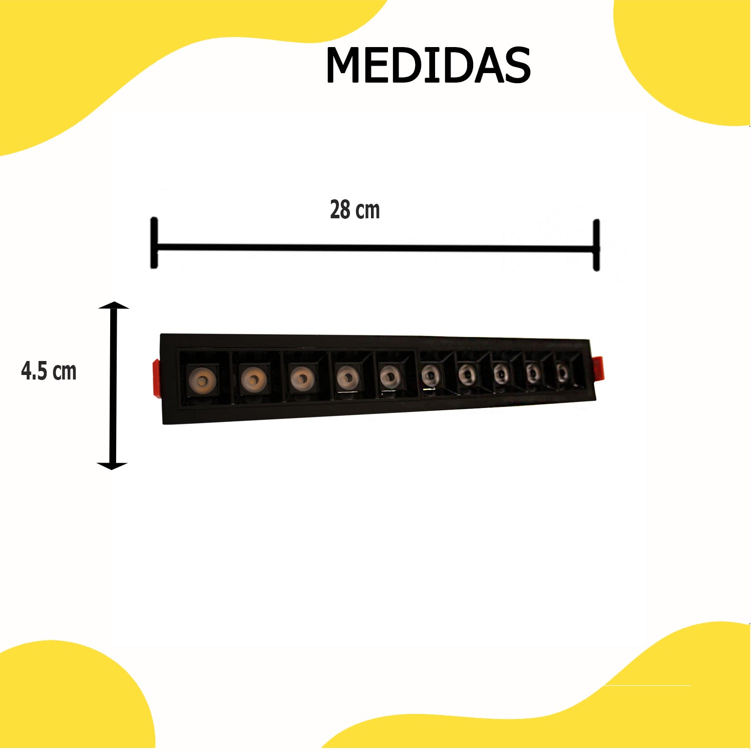 Spot Light LED 20W 6000K Negro – Fokasu