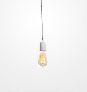 Socket para Lámpara  de Acero Blanco Uso Interior – MAXXI