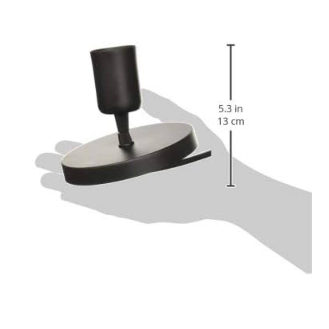 Socket E27 de Acero Negro para Lámpara - MAXXI