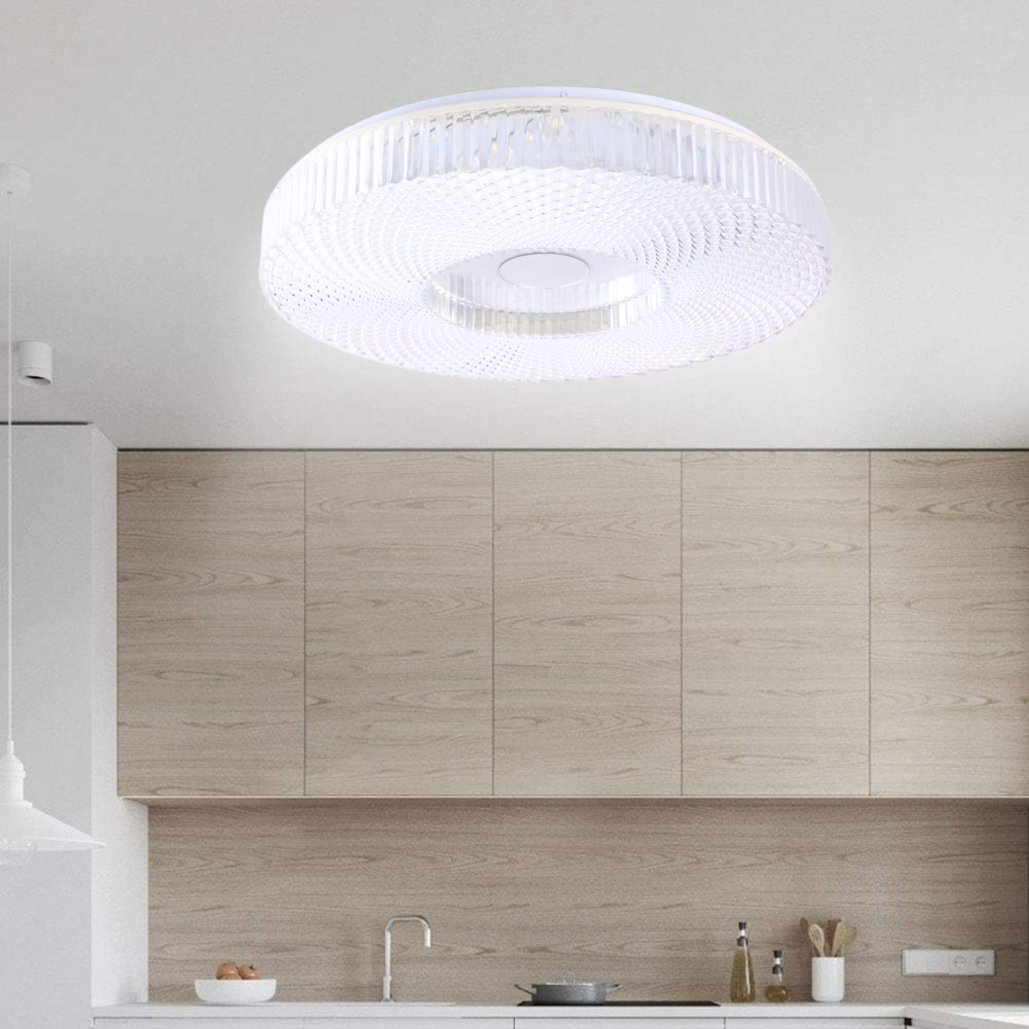 Lámpara Tipo Plafón Led 24W con Difusor Prismático 3 Tonos de Luz - MAXXI